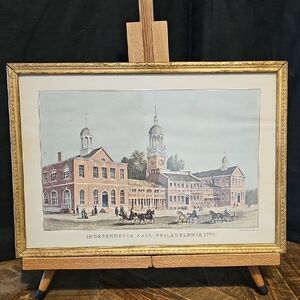 Independence Hall Philadelphia 1776 Framed Print - Currier And Ives.